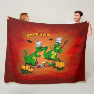 Drachen - Frohe Halloween! Heute werde ich kochen Fleecedecke