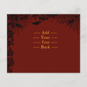 Drachen - Frohe Halloween! Heute werde ich kochen Flyer (Hinten)