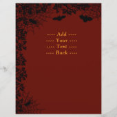 Drachen - Frohe Halloween! Heute werde ich kochen Flyer (Hinten)