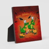 Drachen - Frohe Halloween! Heute werde ich kochen Fotoplatte (Vorderseite)