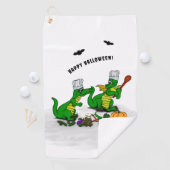 Drachen - Frohe Halloween! Heute werde ich kochen Golfhandtuch (Insitu)