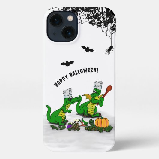 Drachen - Frohe Halloween! Heute werde ich kochen iPhone Hülle (Rückseite)