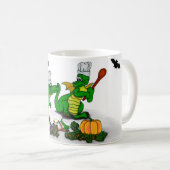 Drachen - Frohe Halloween! Heute werde ich kochen Kaffeetasse (VorderseiteRechts)