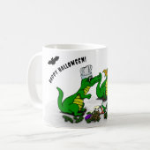 Drachen - Frohe Halloween! Heute werde ich kochen Kaffeetasse (Vorderseite Links)