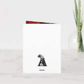 Drachen - Frohe Halloween! Heute werde ich kochen Karte (Rückseite)