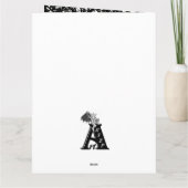 Drachen - Frohe Halloween! Heute werde ich kochen Karte (Rückseite)