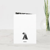 Drachen - Frohe Halloween! Heute werde ich kochen Karte (Rückseite)