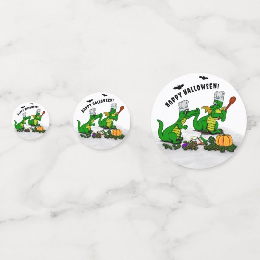 Drachen - Frohe Halloween! Heute werde ich kochen Konfetti (Rückseiten)