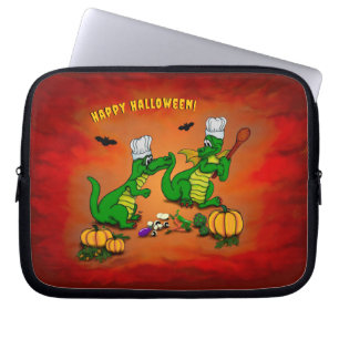 Drachen - Frohe Halloween! Heute werde ich kochen Laptopschutzhülle