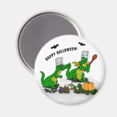 Drachen - Frohe Halloween! Heute werde ich kochen Magnet (Vorderseite/Rückseite)