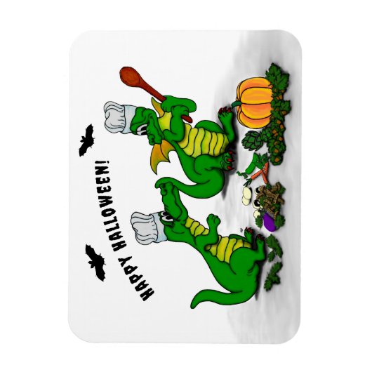 Drachen - Frohe Halloween! Heute werde ich kochen Magnet (Vertikal)