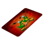 Drachen - Frohe Halloween! Heute werde ich kochen Magnet (Linke Seite)