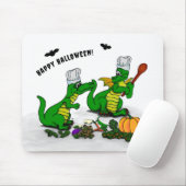Drachen - Frohe Halloween! Heute werde ich kochen Mousepad (Mit Mouse)