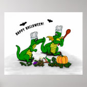 Drachen - Frohe Halloween! Heute werde ich kochen Poster (Vorne)