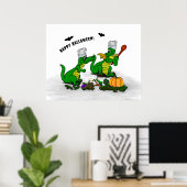 Drachen - Frohe Halloween! Heute werde ich kochen Poster (Heimbüro)