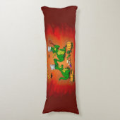 Drachen - Frohe Halloween! Heute werde ich kochen Seitenschläferkissen (Vorderseite Vertikal)