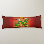 Drachen - Frohe Halloween! Heute werde ich kochen Seitenschläferkissen (Rückseite)