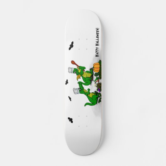 Drachen - Frohe Halloween! Heute werde ich kochen Skateboard (Vorderseite)