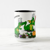 Drachen - Frohe Halloween! Heute werde ich kochen Tasse (Zentrum)
