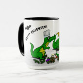 Drachen - Frohe Halloween! Heute werde ich kochen Tasse (Vorderseite Links)