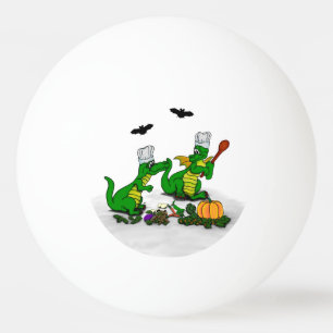 Drachen - Frohe Halloween! Heute werde ich kochen Tischtennisball