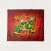 Drachen - Frohe Halloween! Heute werde ich kochen Wandteppich (Vorderseite (Horizontal))