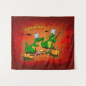 Drachen - Frohe Halloween! Heute werde ich kochen Wandteppich (Vorderseite (Horizontal))