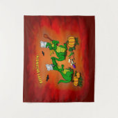 Drachen - Frohe Halloween! Heute werde ich kochen Wandteppich (Vorderseite)