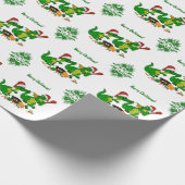 Drachen - frohe Weihnachten! Heute koche ich Geschenkpapier (Ecke)