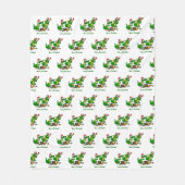 Drachen - Frohe Weihnachten ! - heute werde ich ko Fleecedecke (Vorderseite)