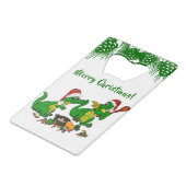 Drachen - Frohe Weihnachten ! - heute werde ich ko Geldbeutel Flaschenöffner (Rückseite Schrägansicht)