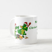Drachen - Frohe Weihnachten ! - heute werde ich ko Kaffeetasse (Vorderseite Links)