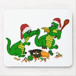 Drachen - Frohe Weihnachten ! - heute werde ich ko Mousepad