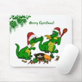 Drachen - Frohe Weihnachten ! - heute werde ich ko Mousepad (Mit Mouse)