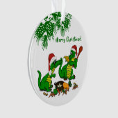 Drachen - Frohe Weihnachten ! - heute werde ich ko Ornament (Vorderseite)