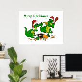 Drachen - Frohe Weihnachten ! - heute werde ich ko Poster (Heimbüro)