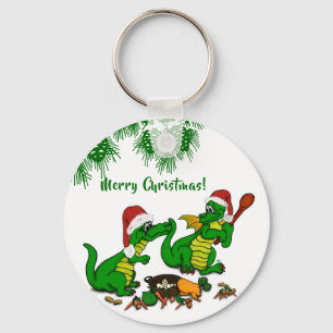 Drachen - Frohe Weihnachten ! - heute werde ich ko Schlüsselanhänger