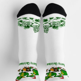 Drachen - Frohe Weihnachten ! - heute werde ich ko Socken