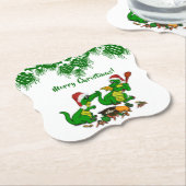 Drachen - Frohe Weihnachten ! - heute werde ich ko Untersetzer (angewinkelt)