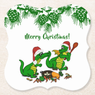 Drachen - Frohe Weihnachten ! - heute werde ich ko Untersetzer