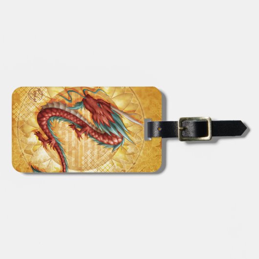 Drachen Gepäckanhänger (Vorderseite horizontal)