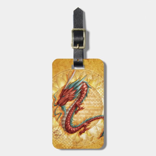 Drachen Gepäckanhänger (Vorderseite vertikal)