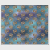 Drachen Geschenkpapier (Flach)