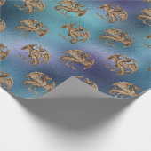 Drachen Geschenkpapier (Ecke)