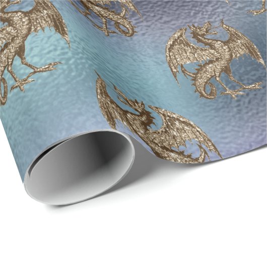 Drachen Geschenkpapier (Rolleneckpunkt)