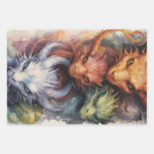 Drachen Geschenkpapier Set (Vorderseite 3)