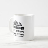 Drachen glauben auch nicht an dich kaffeetasse (Vorderseite Links)