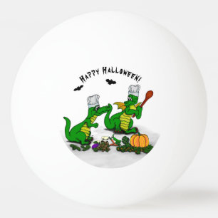 Drachen - glückliches Halloween! Heute werde ich  Tischtennisball