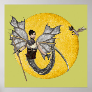 Drachen-Göttin Poster