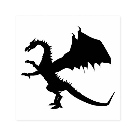 Drachen Gummistempel (Prägung)